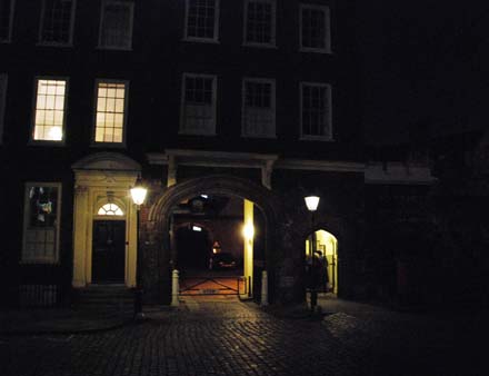 The entrance from Charterhouse Square