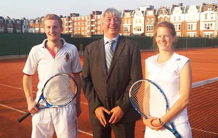 Rob and Claire Hunt with Master Feltmaker, Simon Bartley